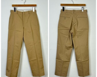 70s vintage military U.S. Army cotton poly chino pants trousers size 30 865058