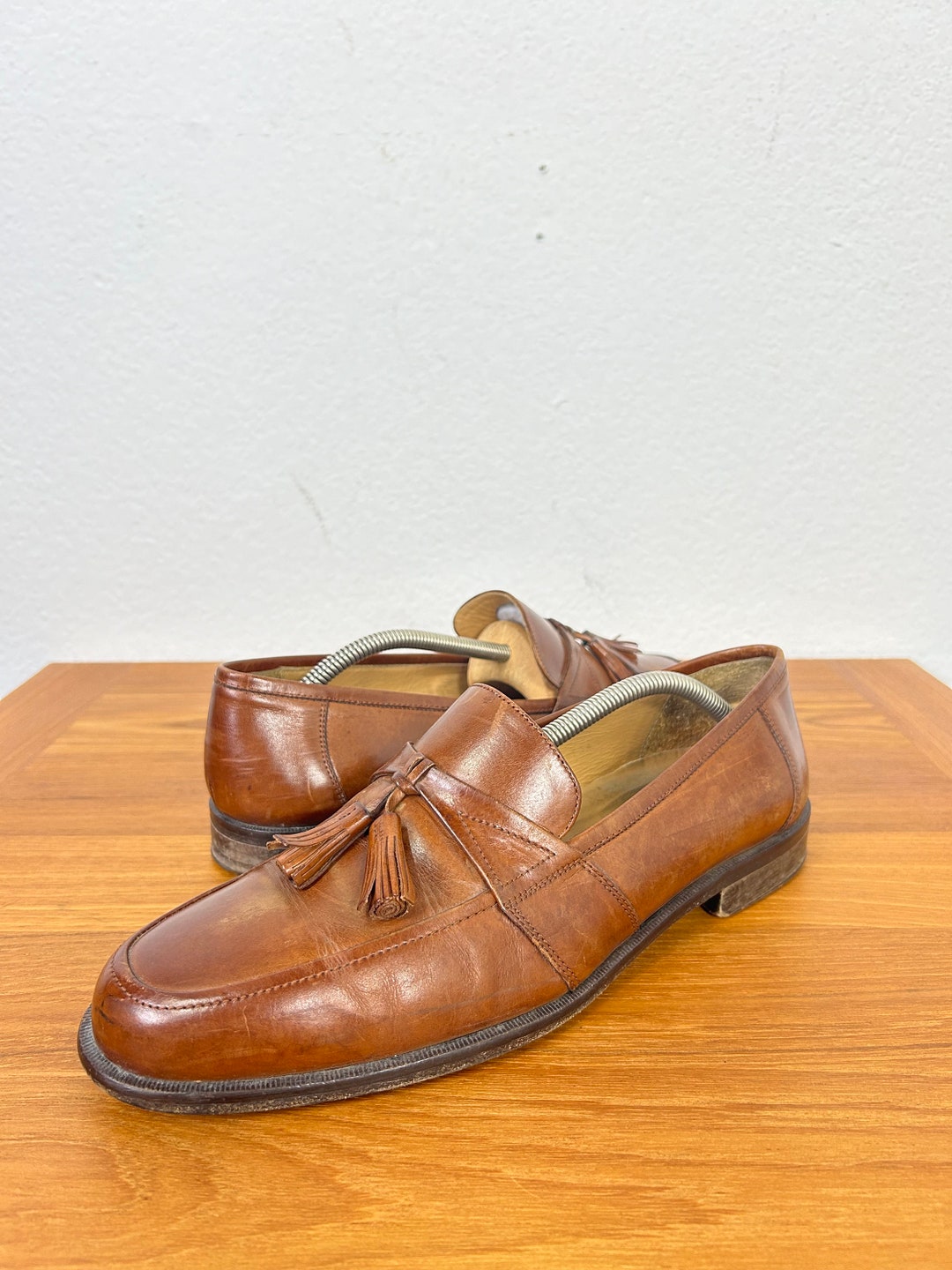 Johnston & Murphy Tassel Loafers, Made in USA, Size 10 1/2 D Men's 28.5cm unclear brown type Vintage Second Hand
