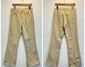 70s Levi's Grey Sta-prest High Waist Action Slacks USA 34 X 31 - Etsy