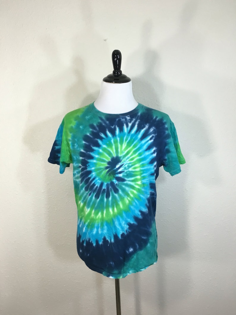 90's Hanes Tie Dyed T-shirt 100% Cotton Made in Usa Size | Etsy