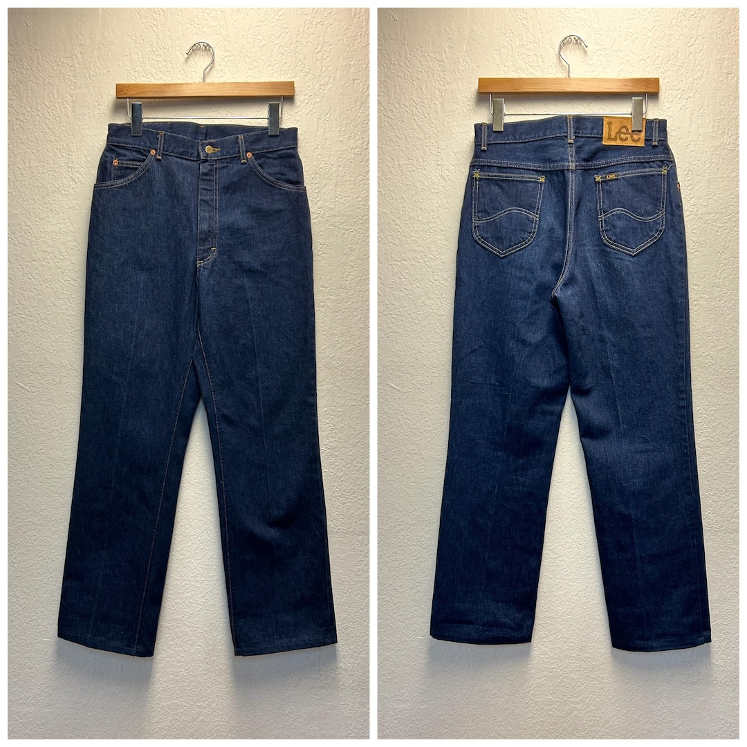 70s Vintage Lee 200 Riders Straight Jeans Denim Size 30 443283