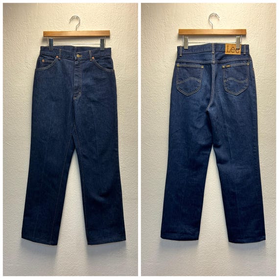 70s Vintage Lee 200 Riders Straight Jeans Denim Size 30 443283 - Etsy