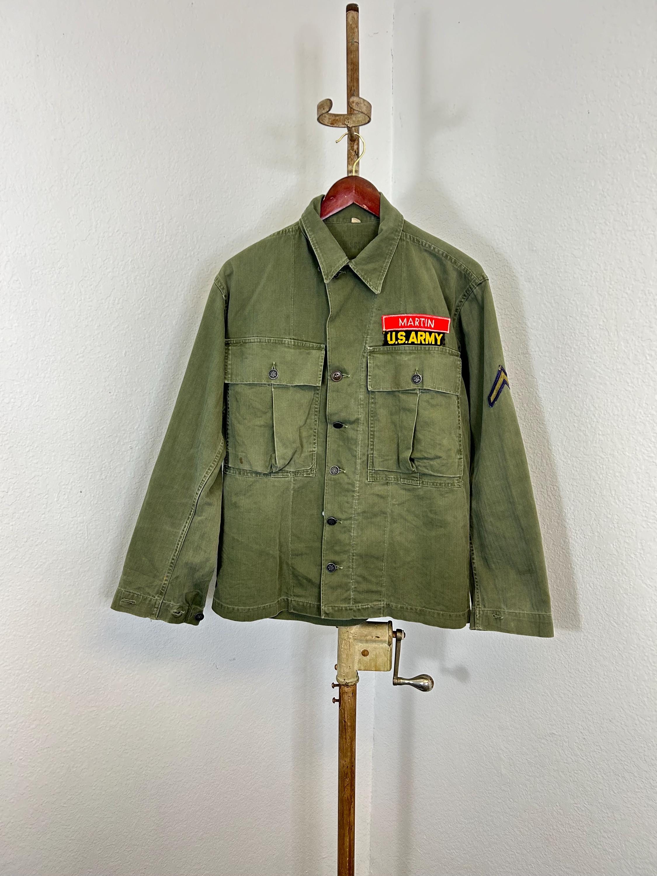 Wwii 40s Vintage Military M-43 HBT Combat Utility Shirt Wwii 40s Vintage Military M-43 HBT Combat Utility Shirt