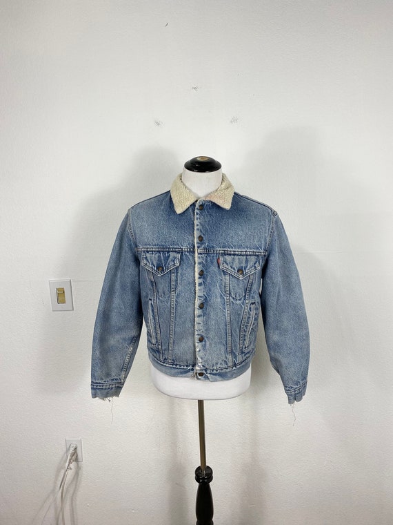 80's Vtg Levis Sherpa Fleece Lined Jean 