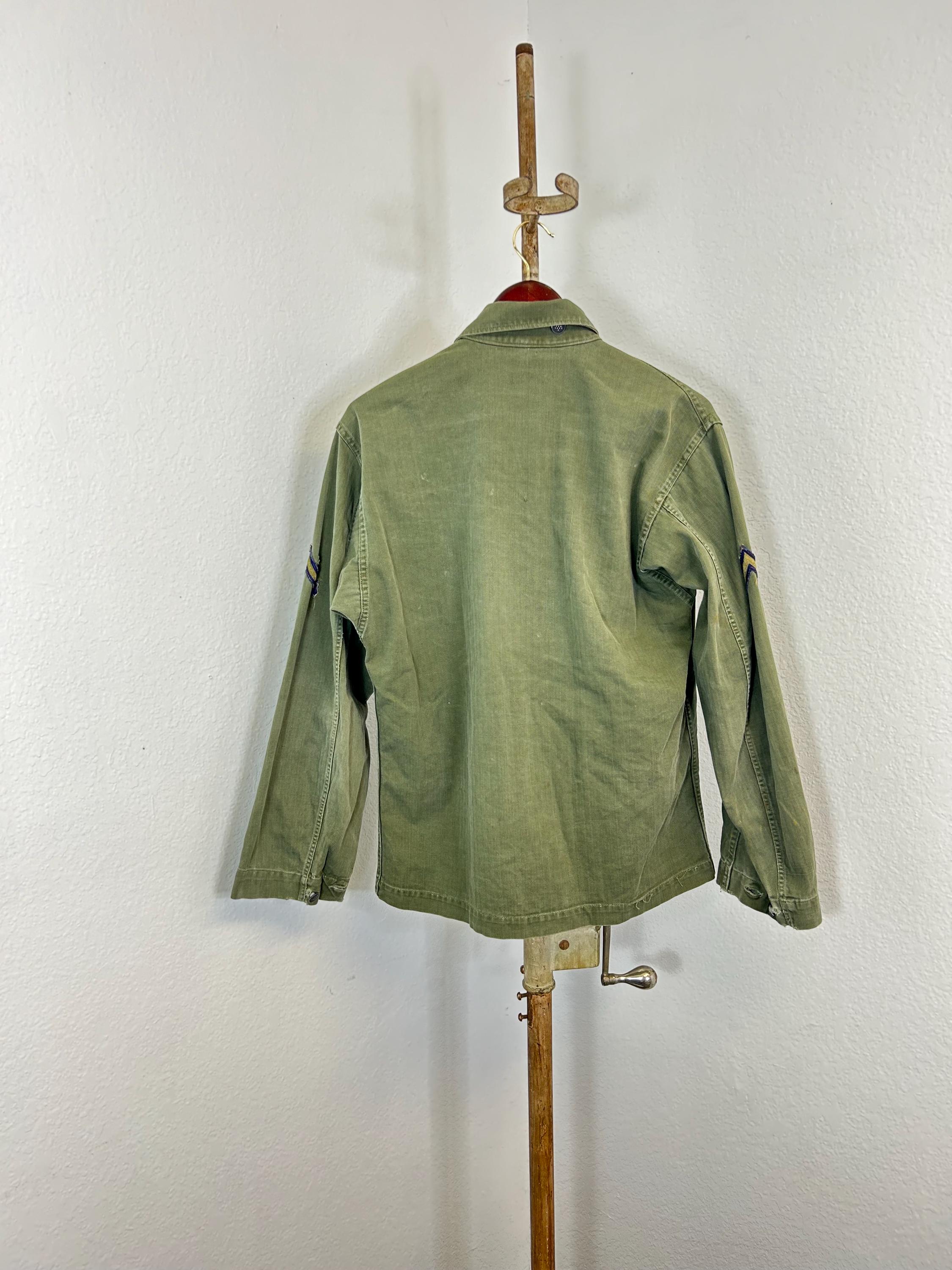 Wwii 40s Vintage Military M-43 HBT Combat Utility Shirt Wwii 40s Vintage Military M-43 HBT Combat Utility Shirt