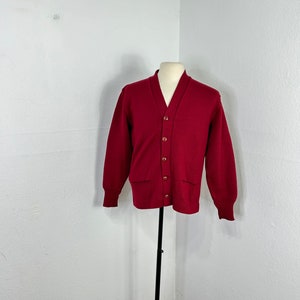 Cárdigan vintage de calibre bajo de los años 50, suéter tipo letterman, suéter universitario 865428
