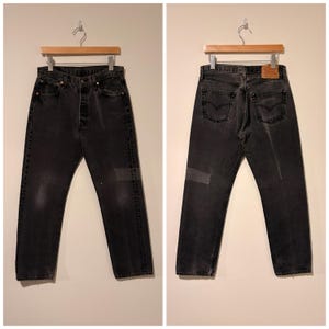 Black Levis 501 Vintage 32 - Etsy