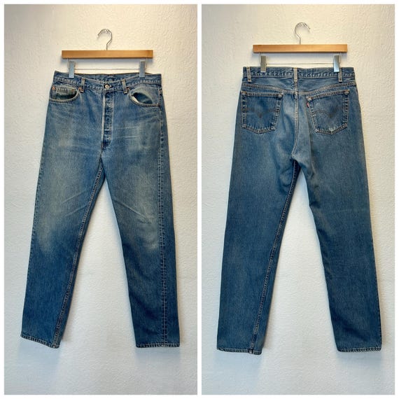 90s Vintage Levis 501 Jeans Denim Pants Made in Usa Size 34 443268