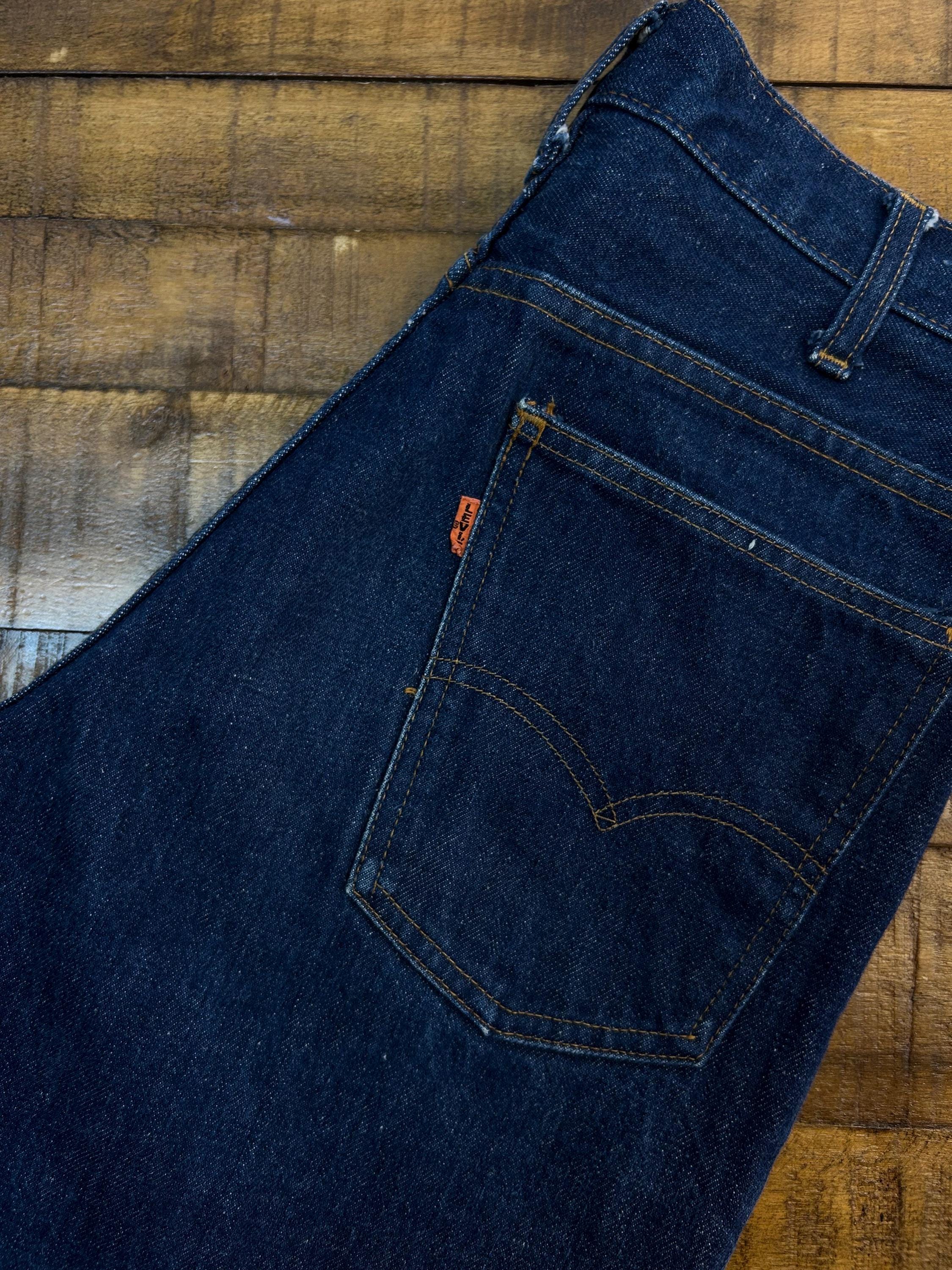 70s Vintage Levis 646 Big E Boot Cut Jeans Flare Denim Pants Size 