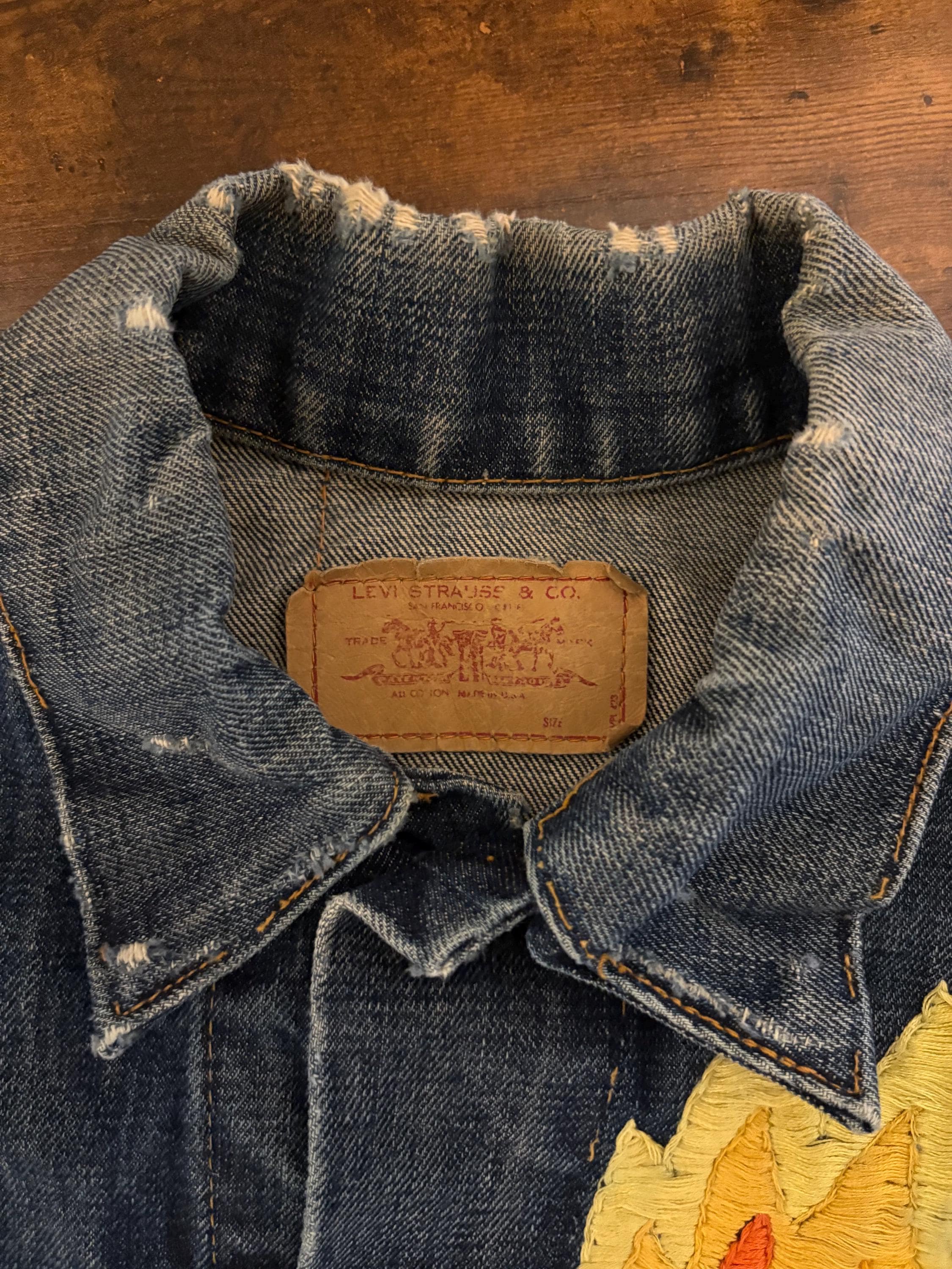 60s 70s Vintage Levis 70505 Big E Denim Jacket Trucker Jacket