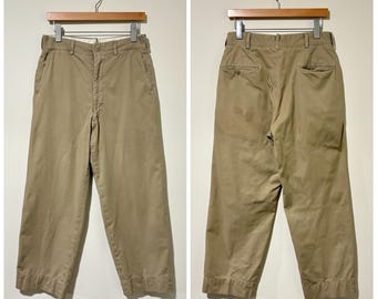 28 Waist 60s Military Chinos / XS Small Pants Army Military 1960s