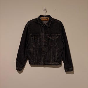 Vintage Levis Black Denim Jacket - Etsy