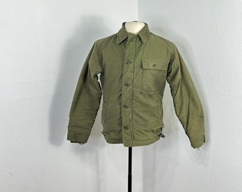 Stencil per giacca da ponte A-2 militare vintage invecchiato anni '80 Piccolo 865467
