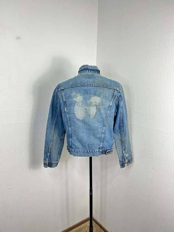 70s vintage distressed levis 70505 denim jean jac… - image 2