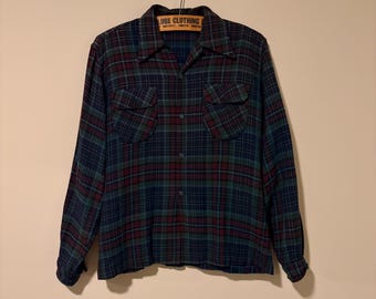70s vintage distressed loop collar shirt 443997