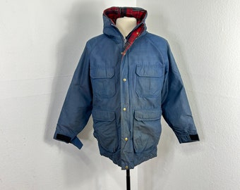 70s 80svintage woolrich 65/35 poly cotton blend mountain parka rain jacket windbreaker size Medium