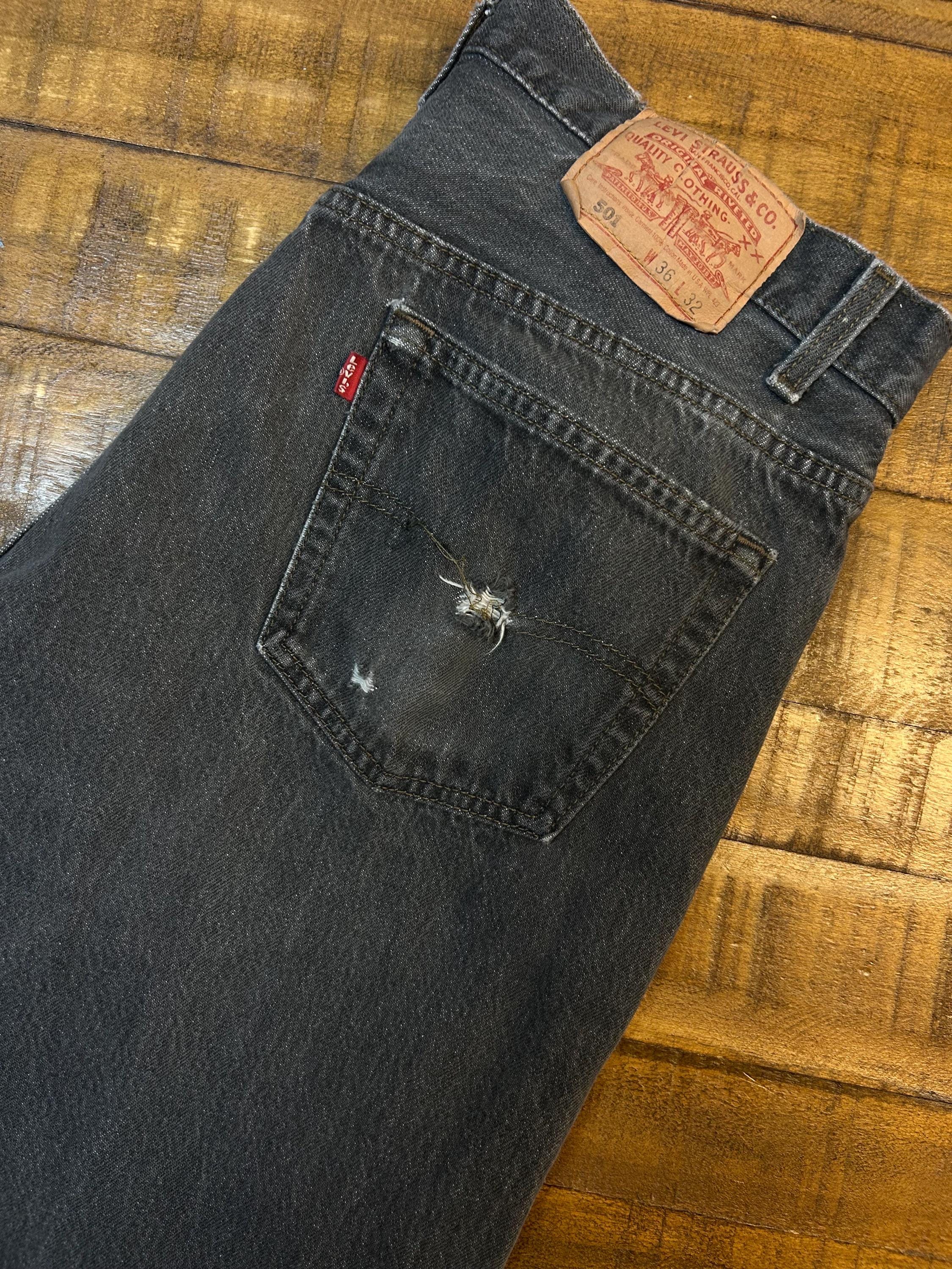 パンツ 80s vintage Levi's 501 black denim pants 80s Vintage Levis 501 Black Jeans Denim Pants Made in Usa