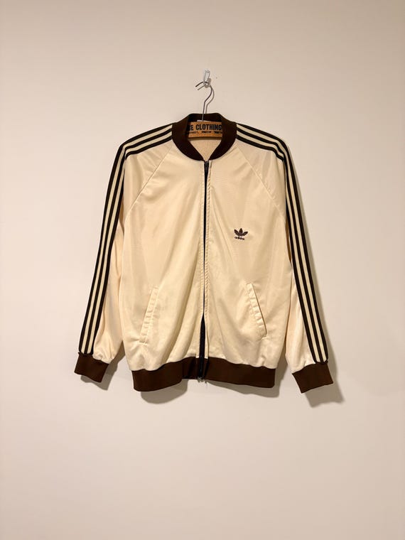 80s Vintage Adidas ATP Keyloran Track Jacket Made in Usa Size XL