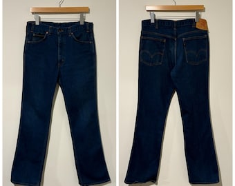 80s Vintage Levis 517 Boot Cut Jeans Flare Denim Pants Made in Usa