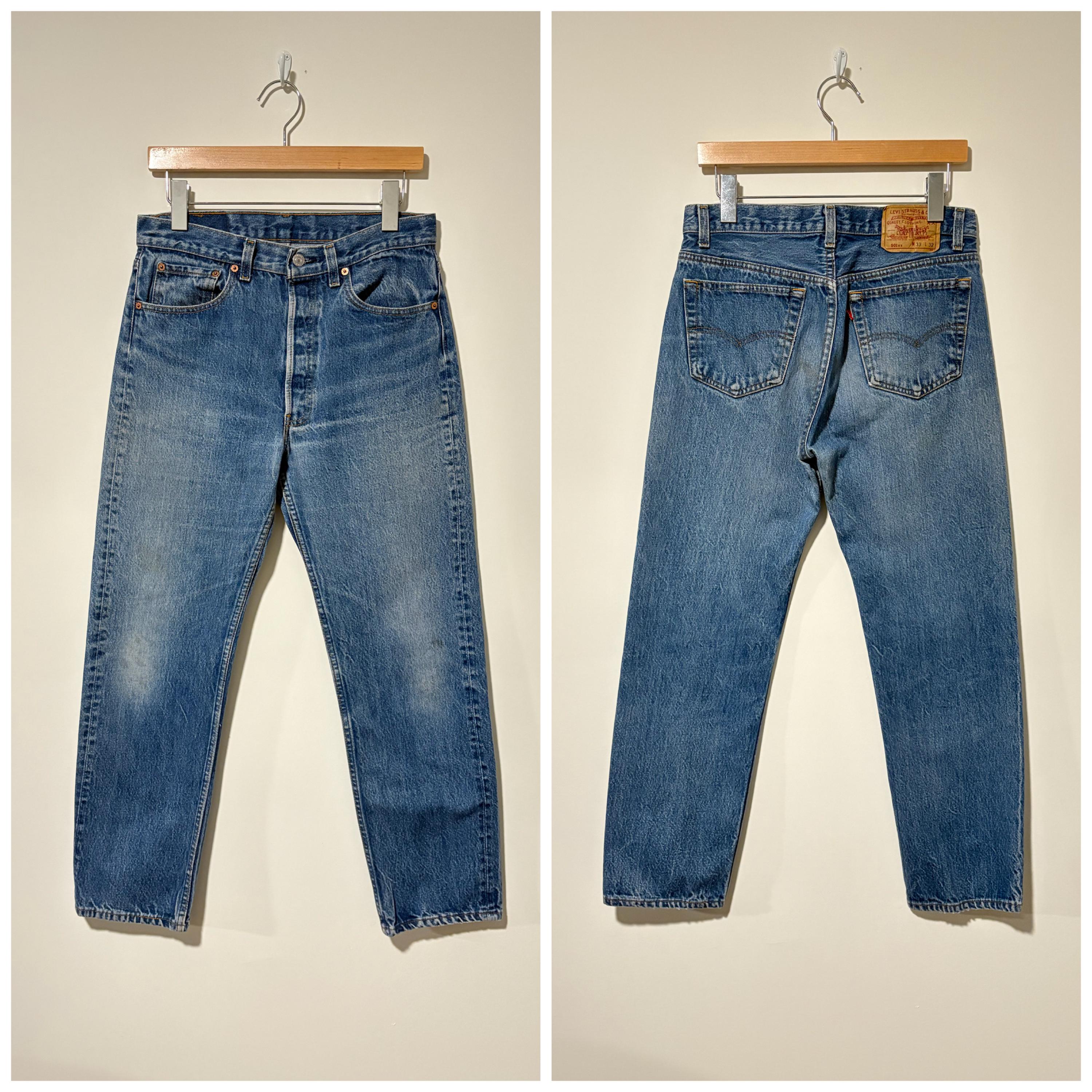 80s Vintage Levi's 501 Denim Pants Jeans Made in Usa Size 31