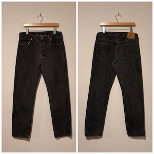 Levis 501 Black Usa 36 - Etsy