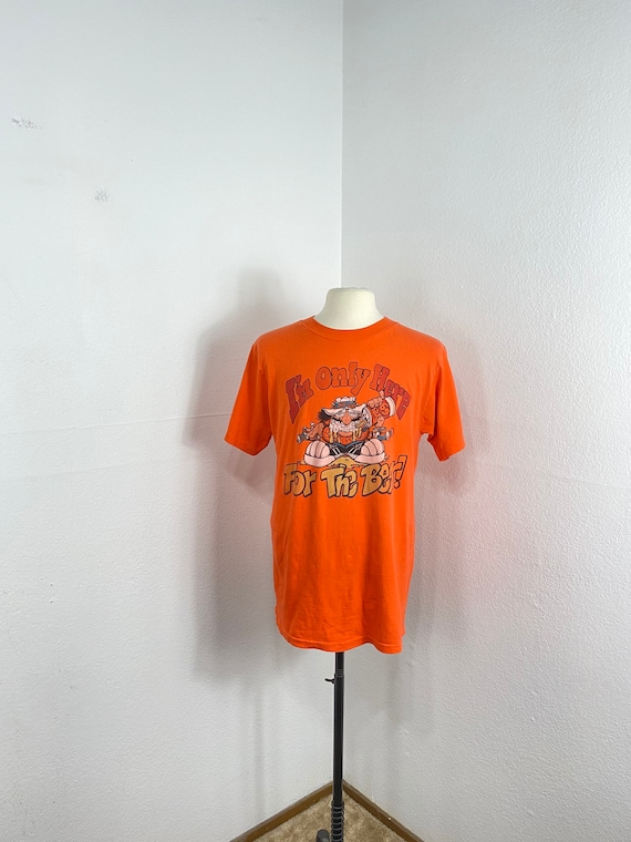 70s Vintage 100% Cotton T Shirt I'm Only Here for the Beer Tee