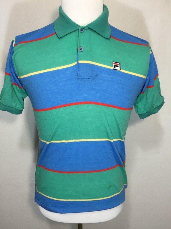 fila striped polo shirt