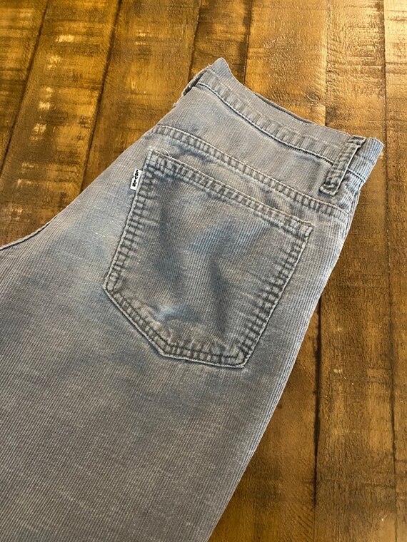 70s vintage distressed levis 646 corduroy flare p… - image 6