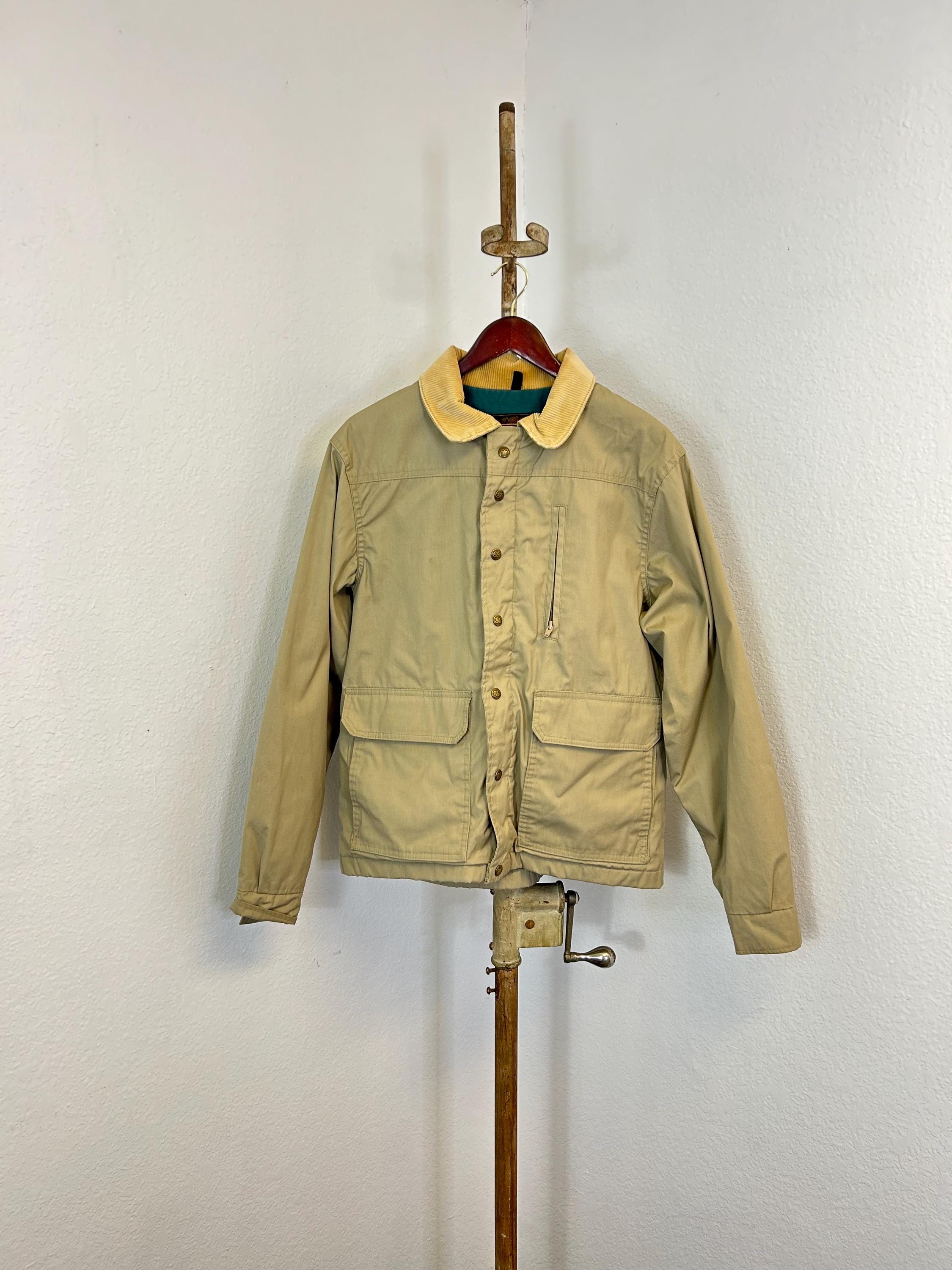 80s Vintage Eddie Bauer Flannel Lined Outdoor Jacket Size L 865994