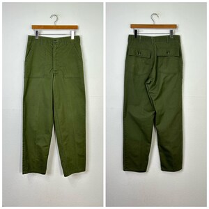 パンツ 80s US.Army OG507 BAKER PANTS 70s Vintage Military U.s.army Og-507 Cotton Poly Fatigue