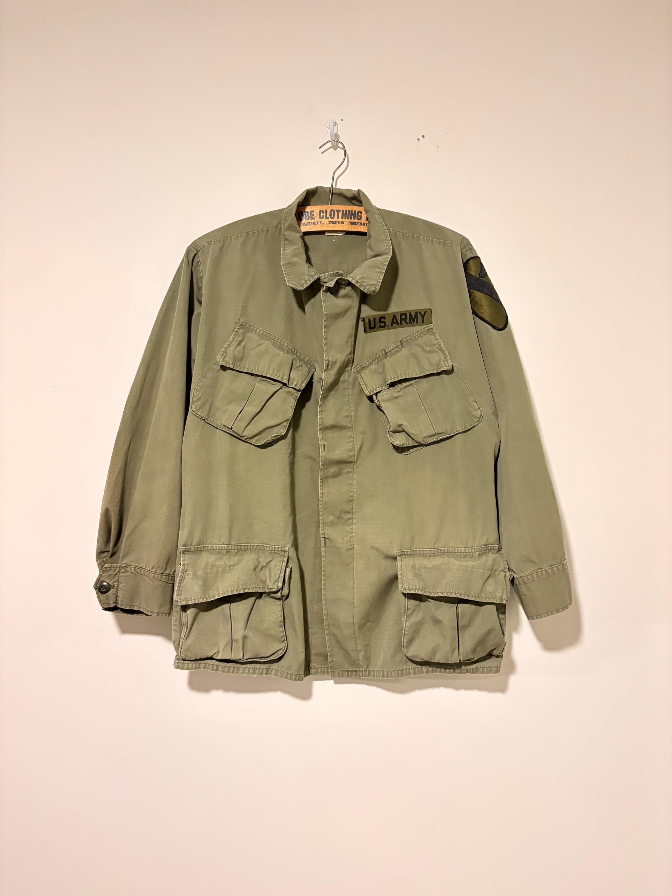 70s Vintage Military U.s.army Jungle Fatigue Field Shirt Jacket