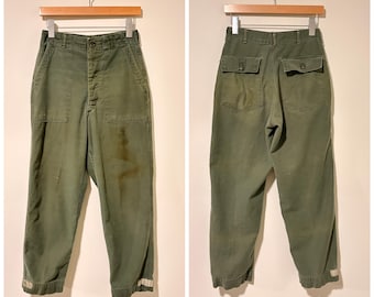 Vintage US Army OG-107 Pants 1970s | Fatigue Trousers Type 1 Class