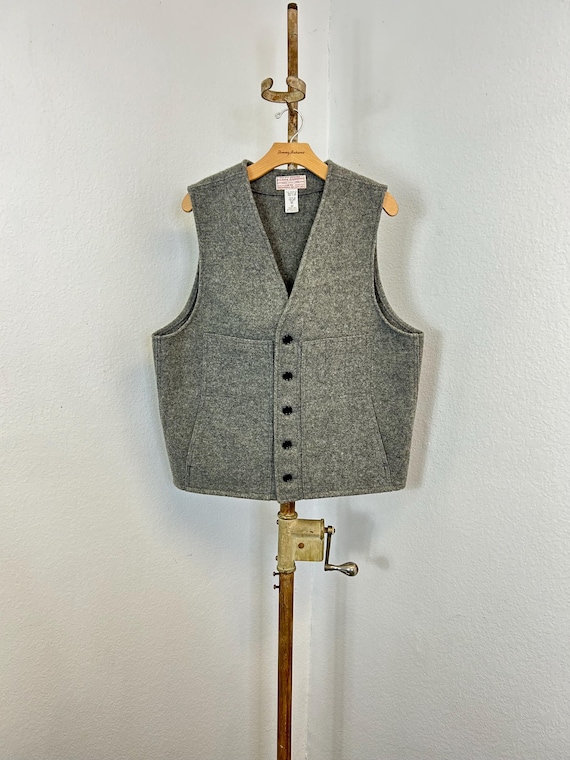 Vintage Filson Wool Hunting Vest Fishing Outdoor Gear Size 46 443150 Etsy