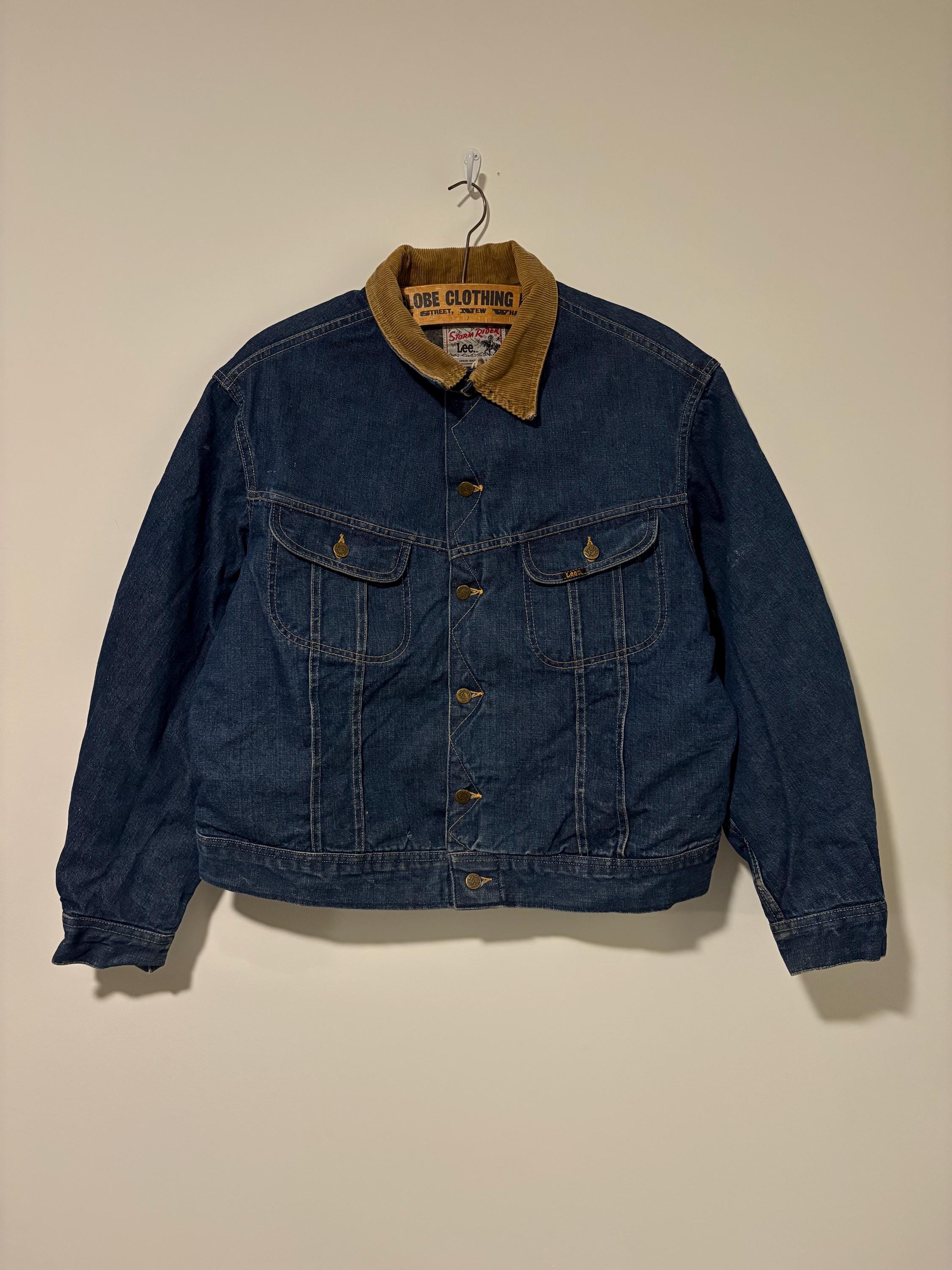 ジャケット・アウター 30s Vintage \"Unusual Pattern\" Denim JKT 1930S VINTAGE DENIM JEAN CHORE COAT JACKET *SUPER* BIG MAC PENNYS