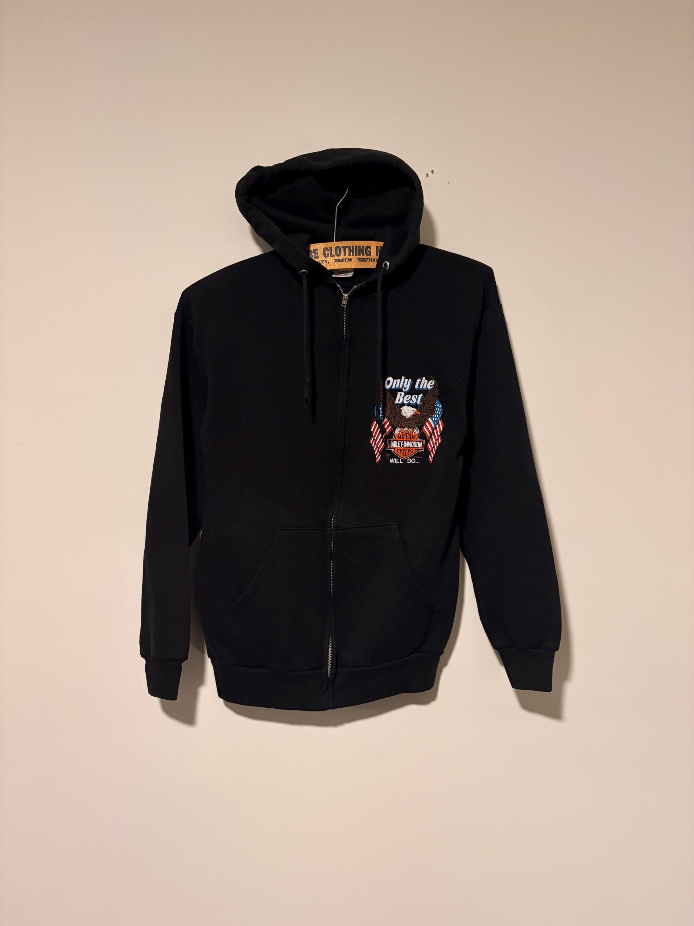 Zip up Harley Davidson Hoodie - Etsy