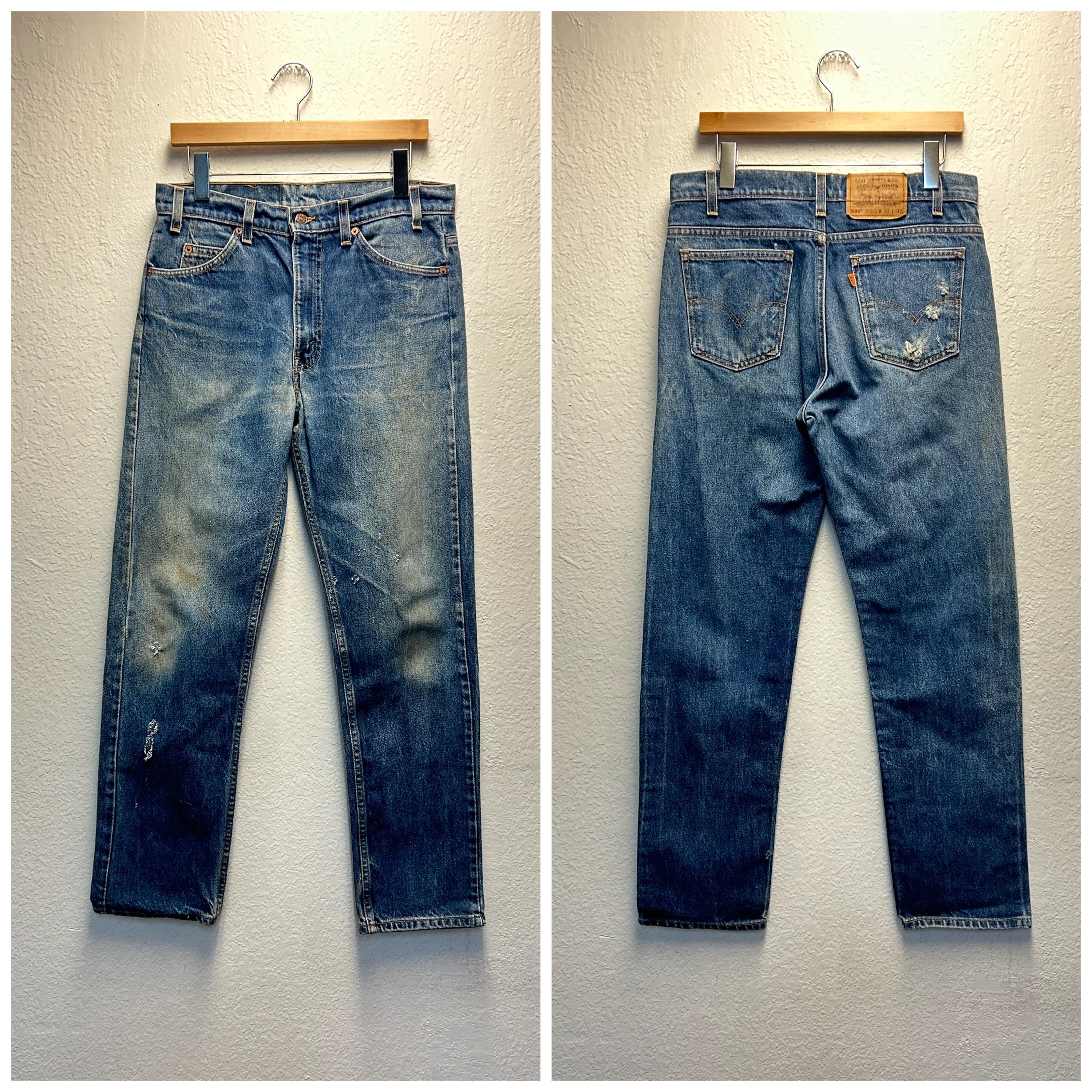 80年代.90年代ヴィンテージ リーバイス 505 ダメージ加工