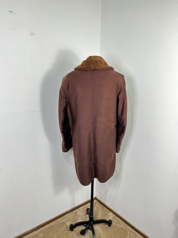 40s vintage mackinaw coat sherpa lined jeep coat … - image 2