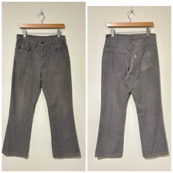 70s Vintage Levis 646 Corduroy Flare Pants Boot Cut Size 32 443658