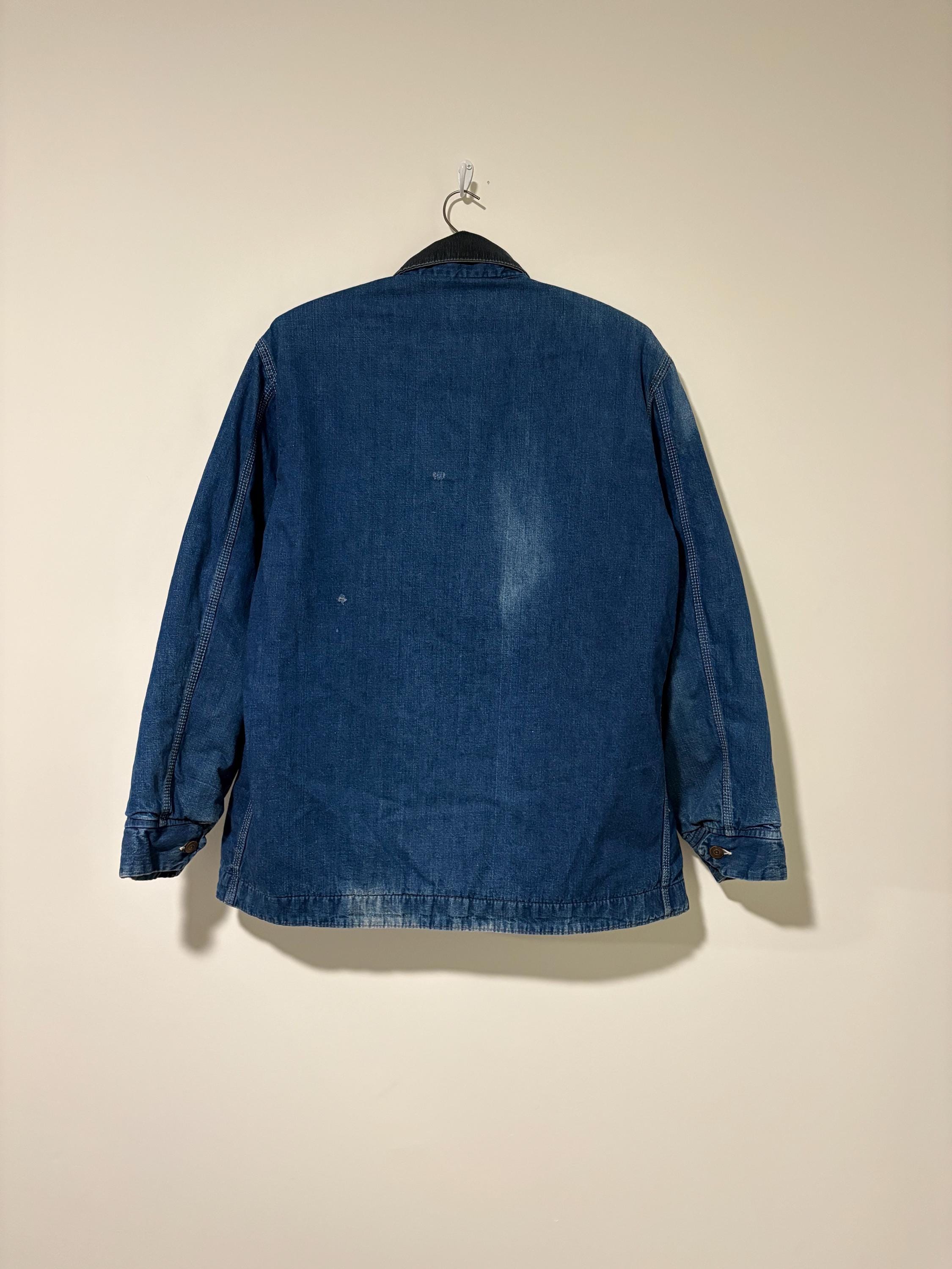 70's Sears vintage デニム ワークジャケット JACKET L 70s Vintage Sears Wool Blnket Lined Denim Chore Jacket Size L