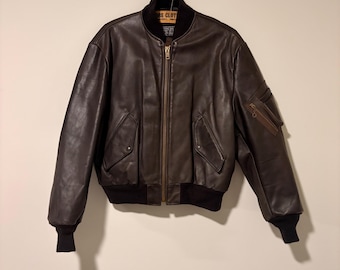 Vintage USAF Flight Jacket 60s MA-1 Bomber Pilot Jacket Olive