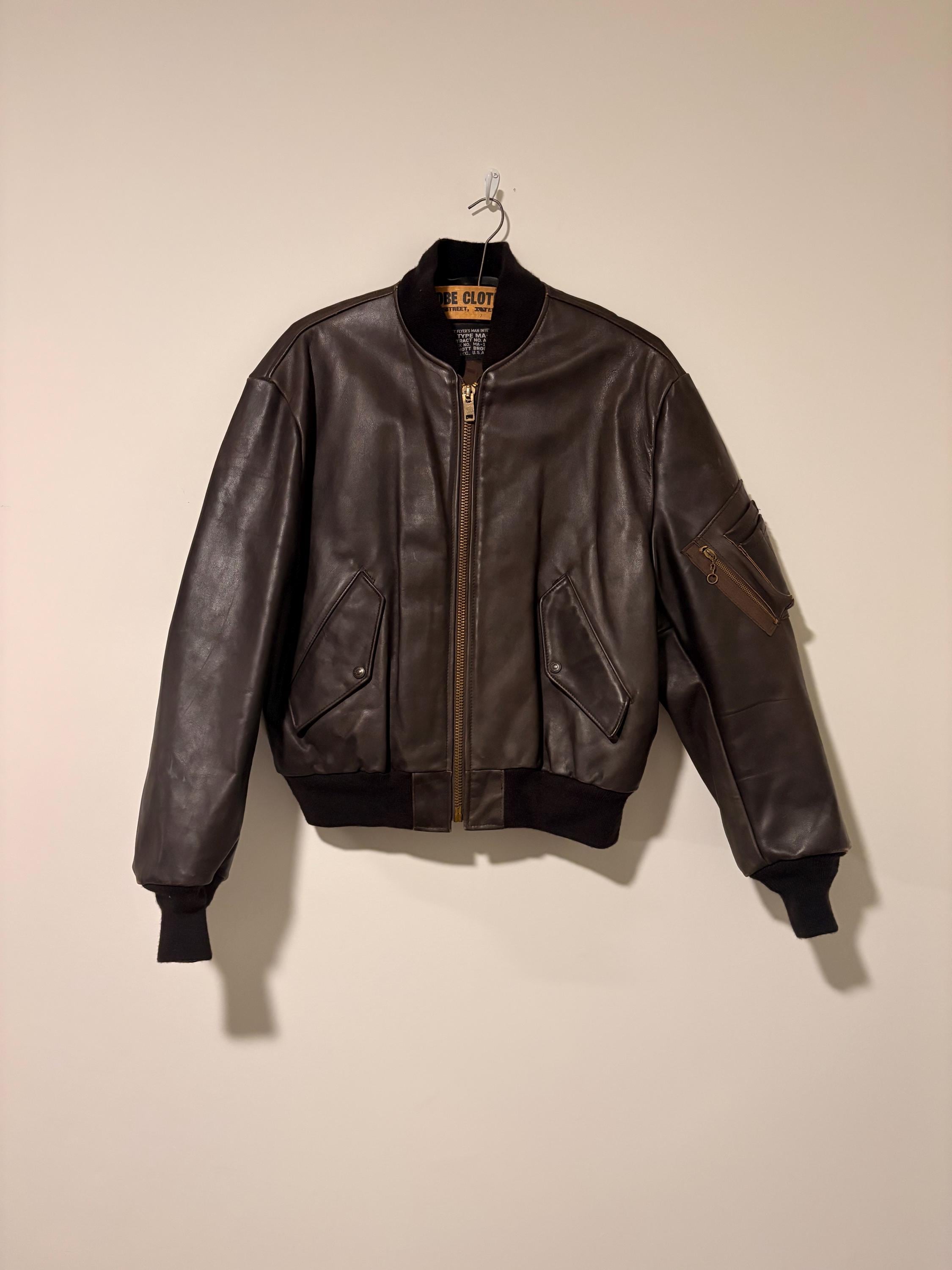 Ma1 Leather Jacket - Etsy