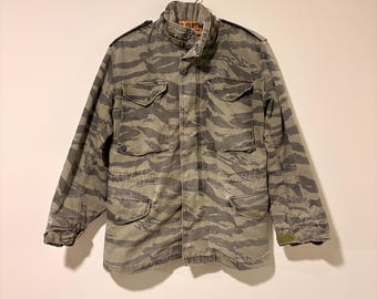 60s Vintage Military U.s.army Cotton Poplin Jungle Fatigue Field