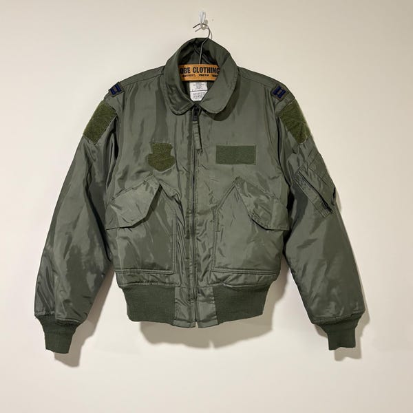 vintage military U.S.Air force usaf cwu-45/P flight bomber jacket M 443627