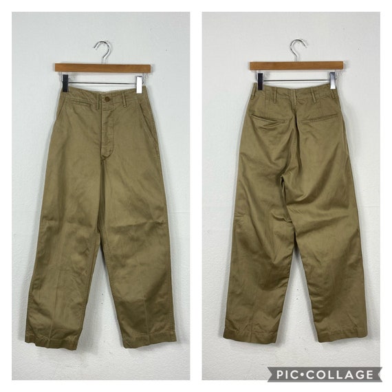 40s vintage military U.S.Army M-43 khaki chino pan