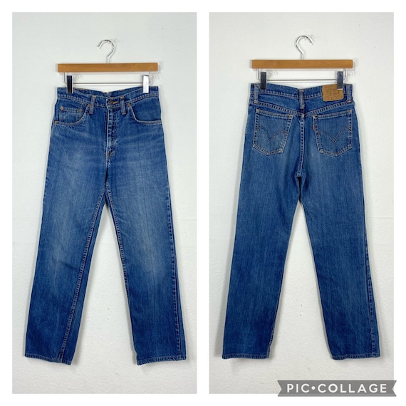 70s vintage levis 505 big E jeans denim pants sin… - image 1