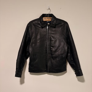 Vintage Gap Leather Trucker Jacket - Etsy