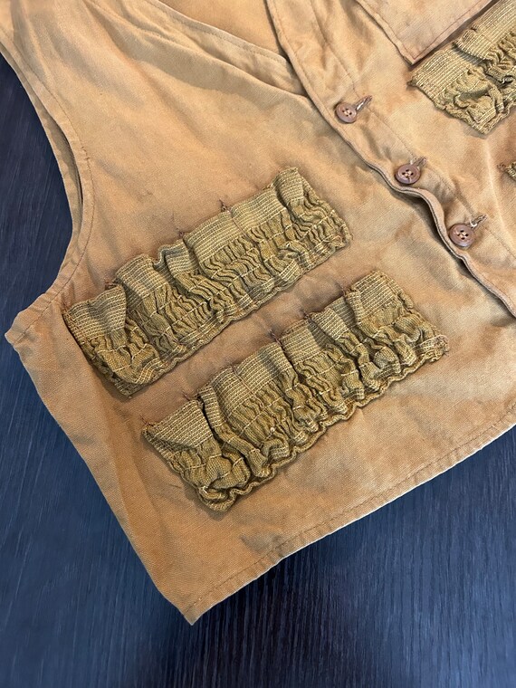 60s vintage cotton canvas hunting vest 865604 - image 5