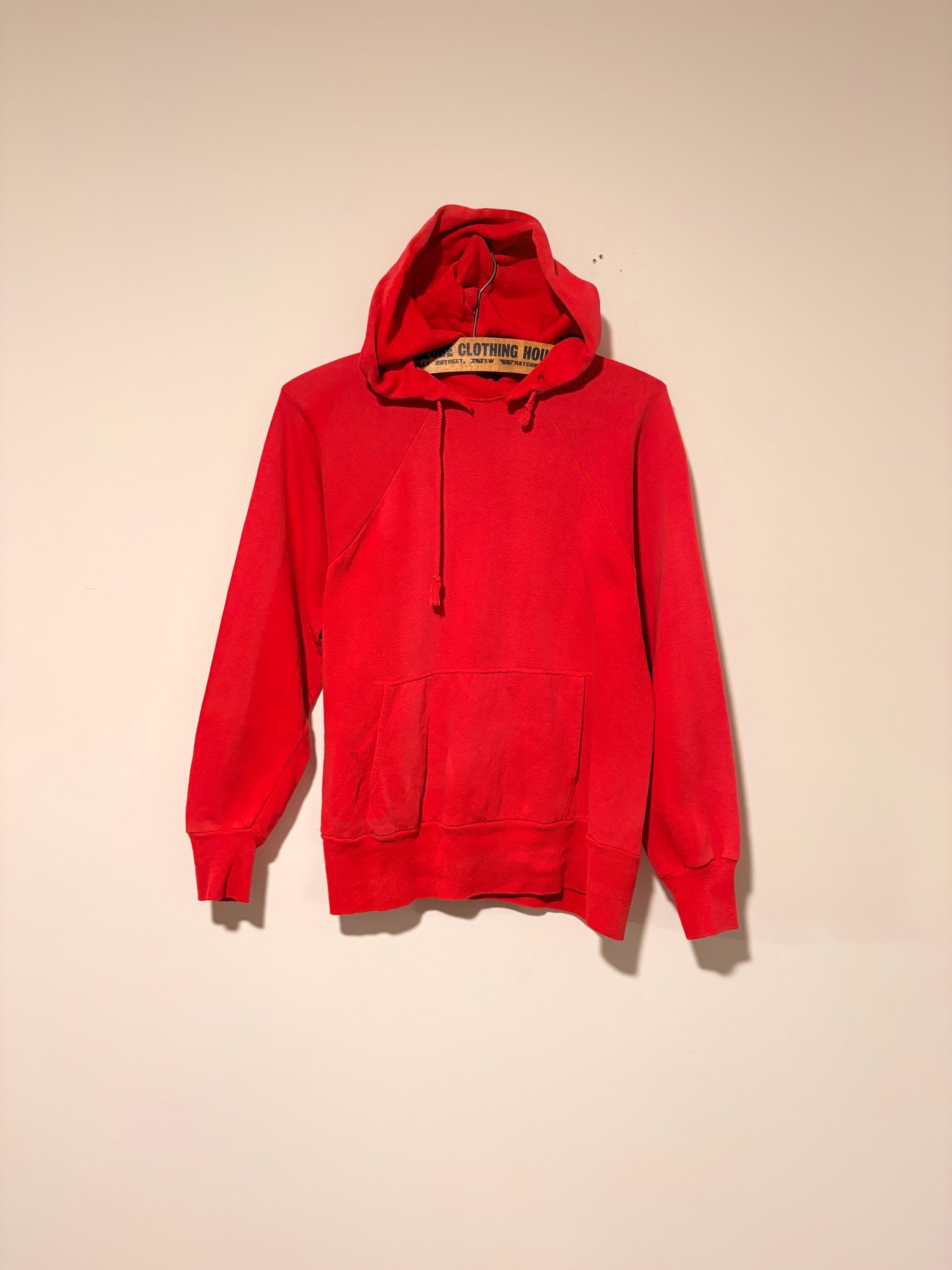 w*い様 ふ*す様 60s BRENT ヴィンテージパーカー　フーディー　フェー 50s 60s Vintage BRENT 100% Cotton Hoodie Faded Red Size L 541494