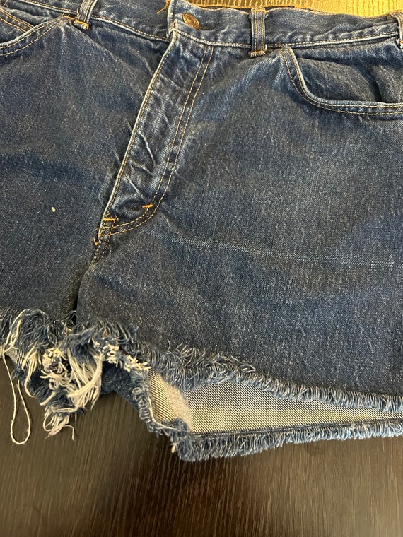 Anni '60 anni '70 vintage tagliato levis big E pantaloncini denim - Main Image