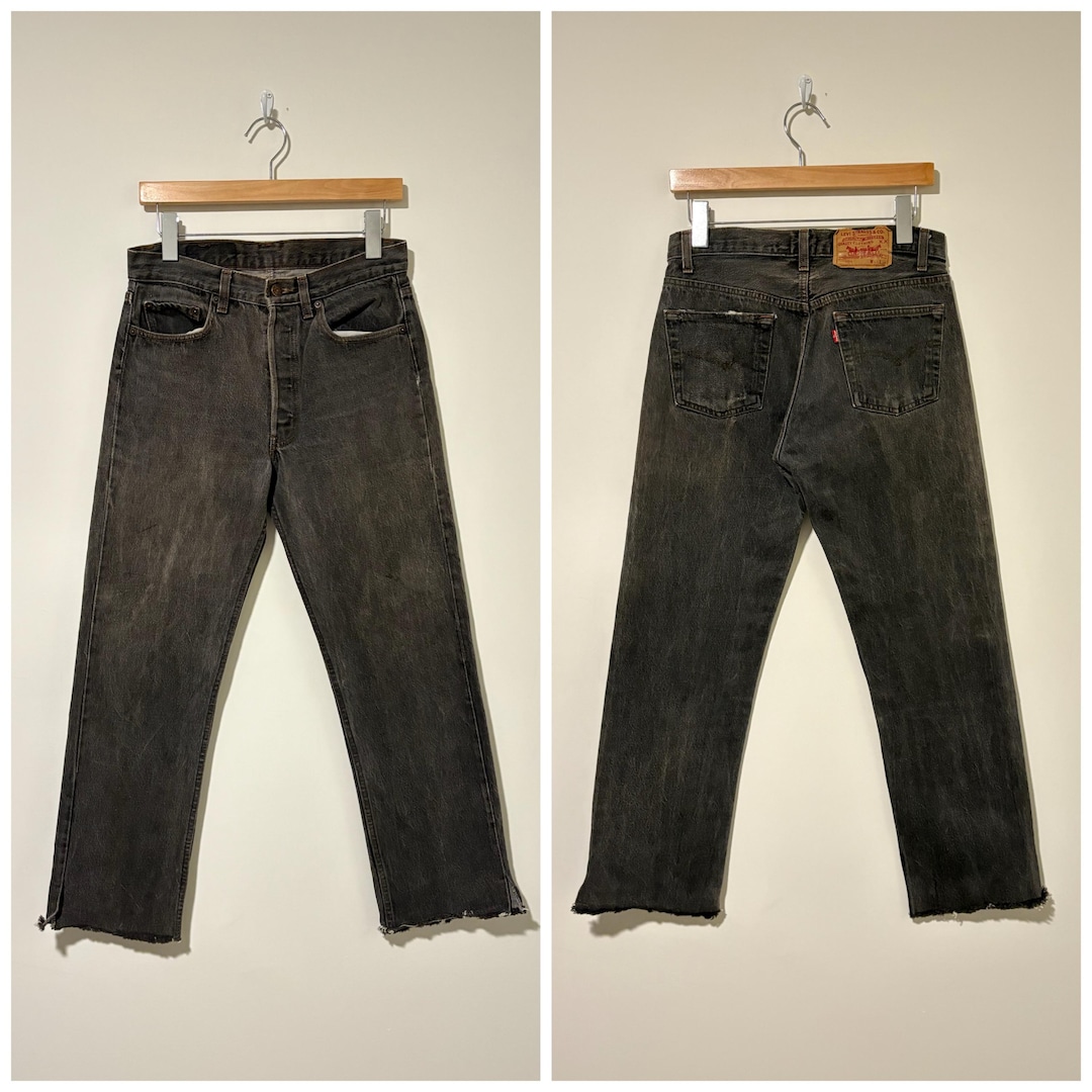 80s Levi’s 501 denim pants W34 L31 80s Vintage Levis 501 Black Jeans Denim Pants Made in Usa Size 30